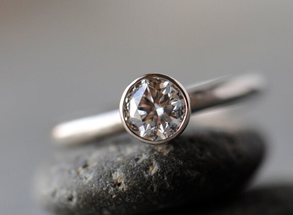 Half Carat White Diamond Engagement Ring by
DalkullanJewelry