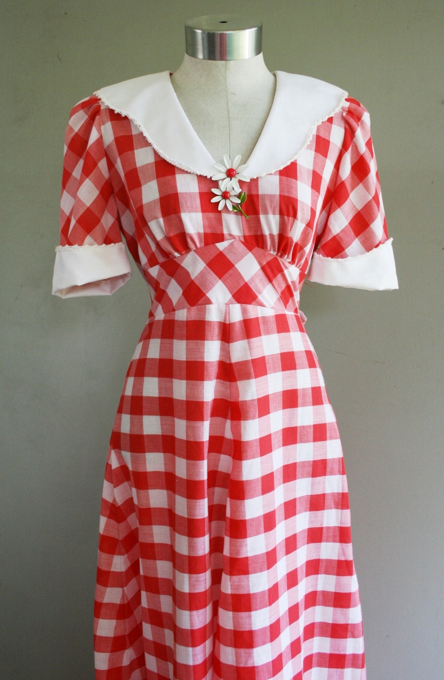 Miss American Pie - Circa 1970s - Cotton Blend Maxi - Retro Hipster
