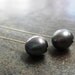Grey Pearl Earrings