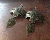 almost owls / brass statement earrings