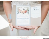 Wedding Invitation Elegant Garden Themed Wedding  Classic Inspired Vintage Key