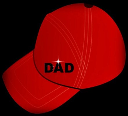 Father's Day Card Photograph Greeting Card - The Red Baseball Cap.