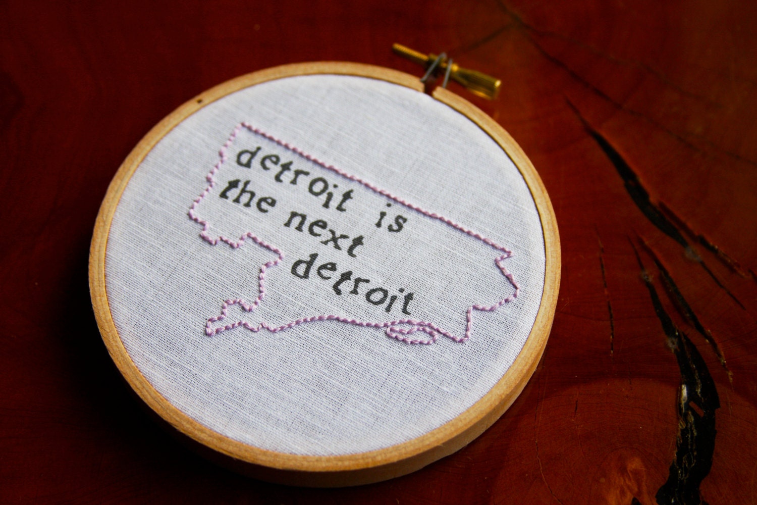 Detroit Hand-Sewn Wall Art