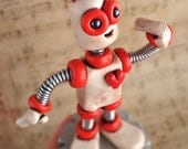 Robot Easter Bunny Pete Shabby Chic Geekery