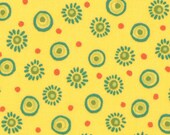 Sunburst Dots Yellow from Mind Your Ps Qs by Moda - Half Yard