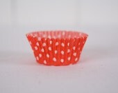 24 Cupcake Liners - Red and White Polka Dot - Red Polka Dot Cupcake Liner Il_170x135