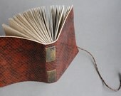 Serpent - leather journal with snake print