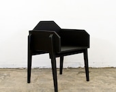 Simple Modern Wood Chair Black