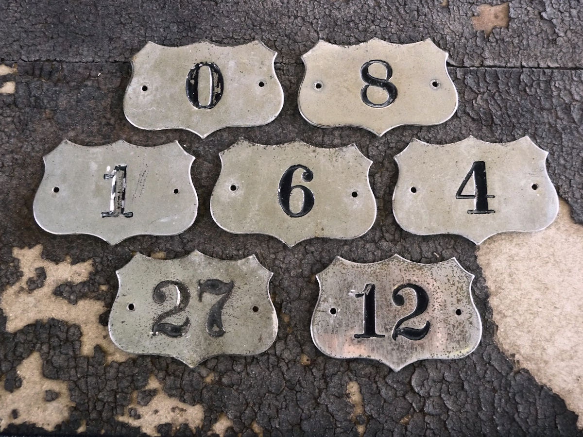Vintage Motel Door Number Sign Shabby Hotel Door Marker