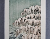 Original Woodblock Print - Tree No. 16 Cherry Tree - OOAK Moku Hanga