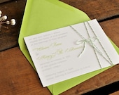 Sweetly Wrapped Wedding Invitation