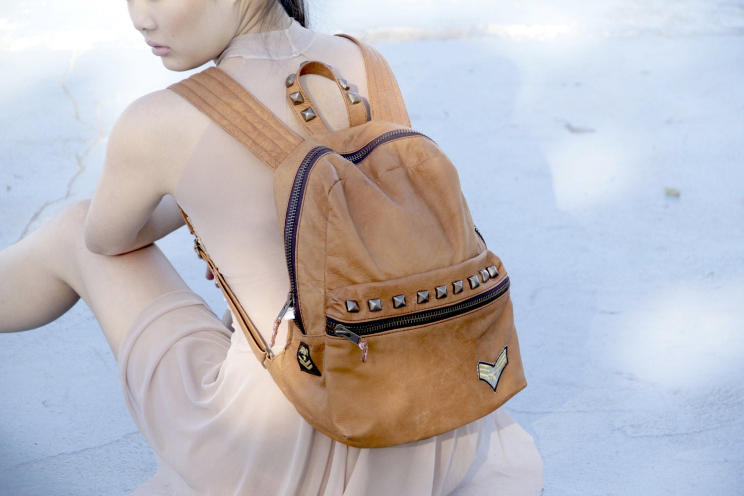 Campus Leather Backpack
