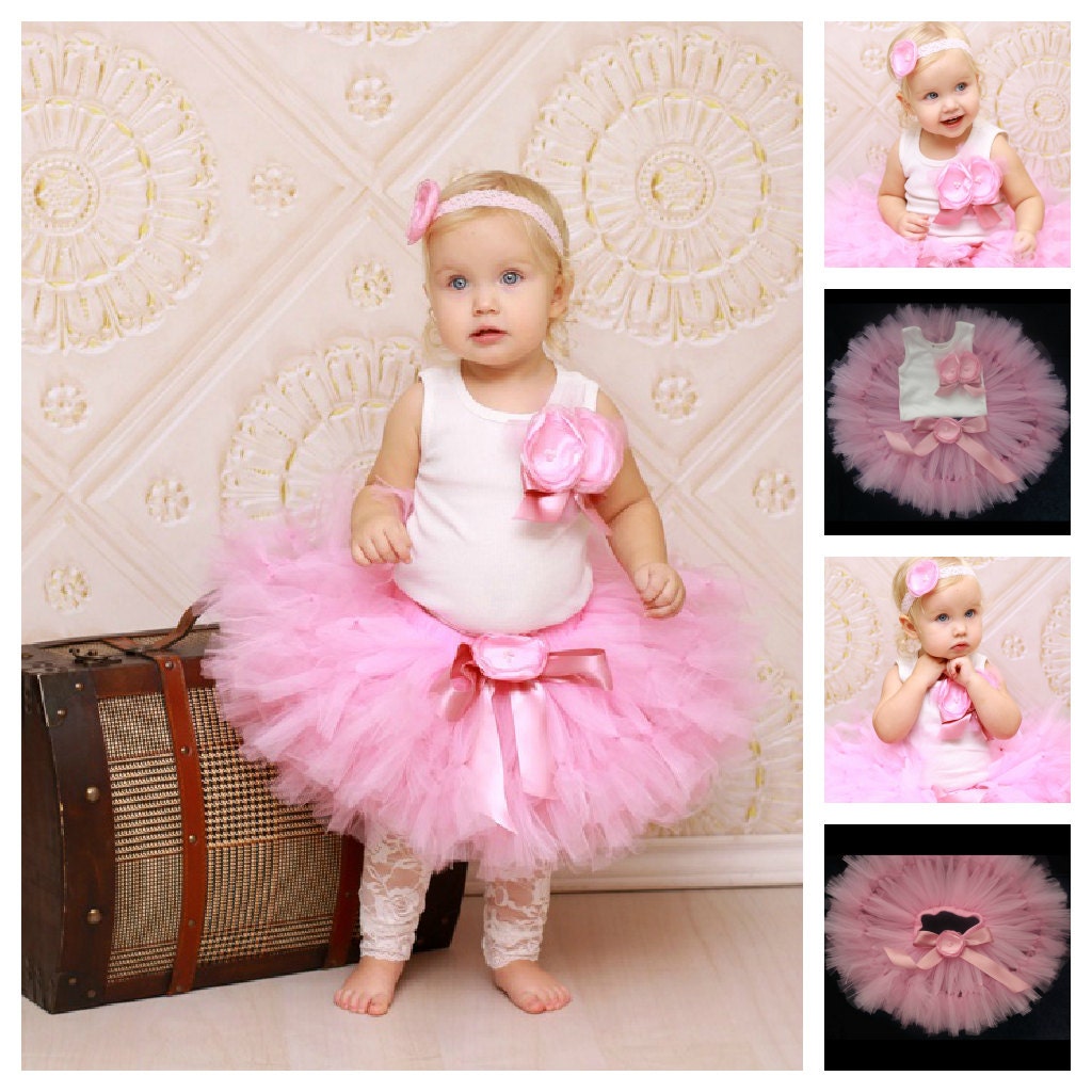 Vintage Paris Pink Tutu Dress Set
