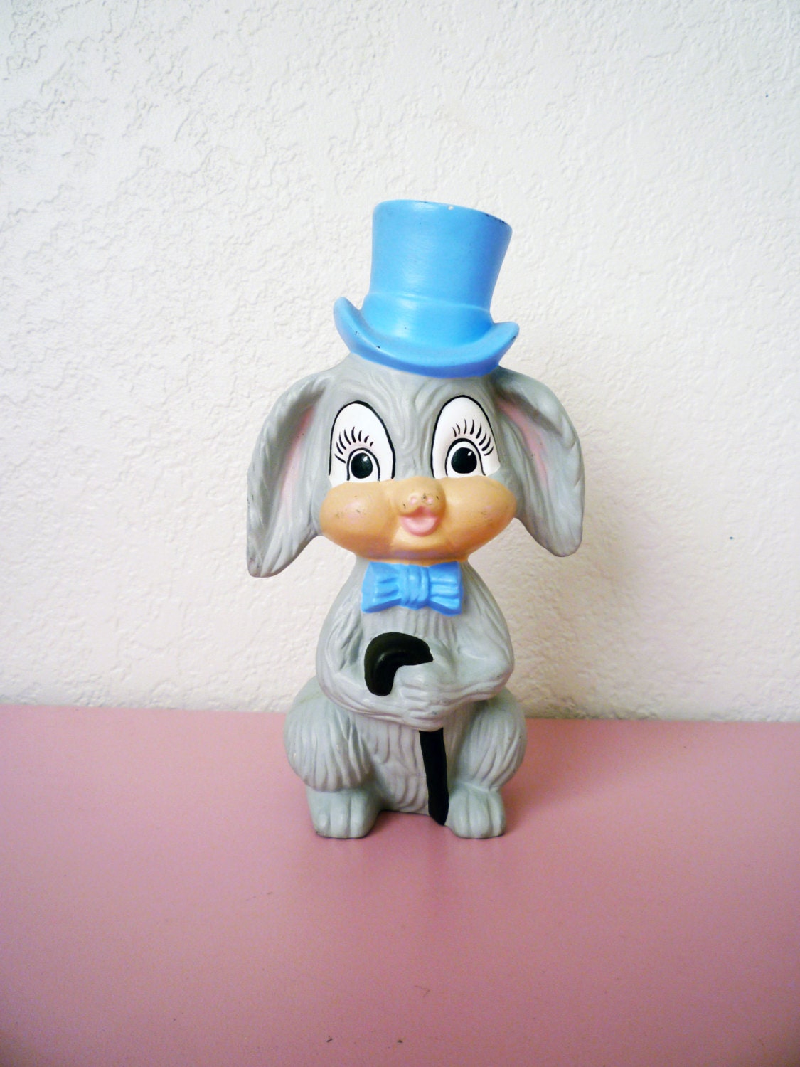 Vintage Cane & Top Hat Bunny Rabbit