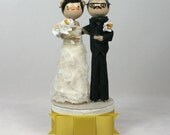 Custom Wedding Cake Topper with 1x CUSTOM CLOTHING