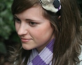 Sasha Felt Headband: Purple, Black, White