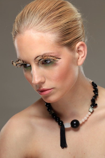 Triniti Pyrite Stone Black Necklace