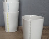 Porcelain Juice Cup (Gray Beads)