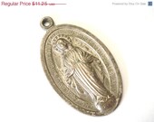 On Sale 25% Off Vintage My Marian 1954 Catholic Medal - LARGE Miraculous Medal - FF66
