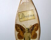 Victorian Boy Fairy Spoon,Decorative Victorian Boy Butterfly Wooden Spoon