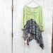 large - plus  - Upcycled clothing / Patchwork Dress / Funky Tunic Tshirt Dress / Eco Dress / Artsy Dress by CreoleSha