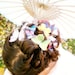 THREE handmade silk butterfly hair clips . the butterfly house . your choice . whimsical and enchanting