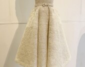 Custom Couture Dress Audrey Hepburn Inspired Lace 50s Wedding Gown