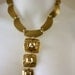 Runway Style Huge Gold Etruscan Style Tribal Necklace - Unsigned
