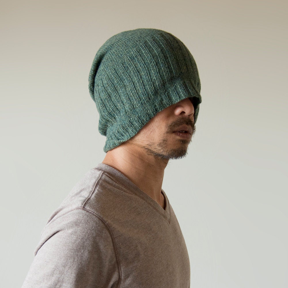 Hand Knit Hat for Men - Shear Alpha