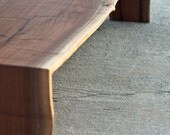 Live Edge Coffee Table - Walnut Folded Bole - Custom Furniture