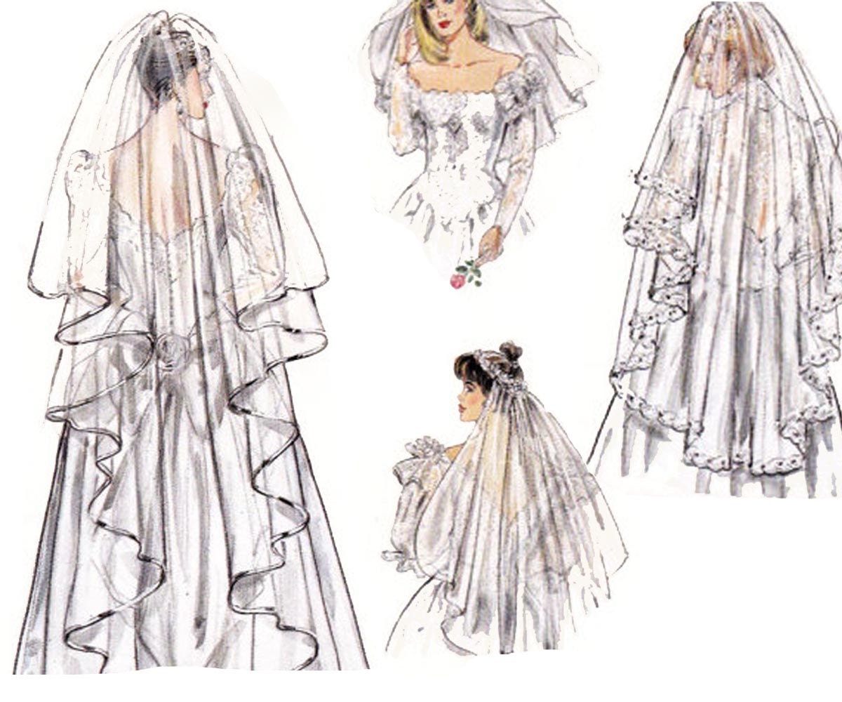 Wedding Veils Sewing Pattern Burda 5038 UNCUT FF