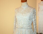 Vintage Lace Wedding Dress Women's Size 4 5 6
