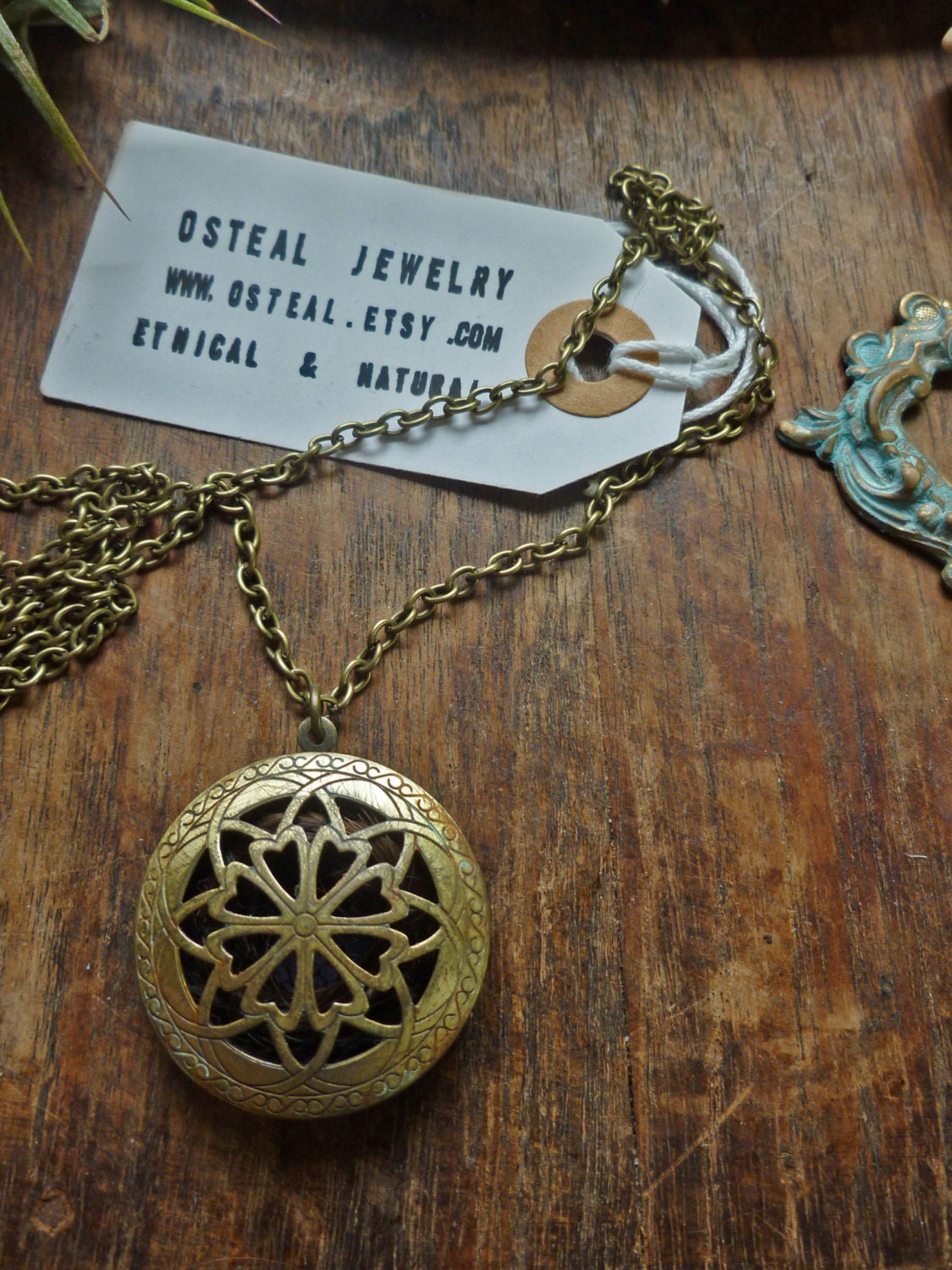 Pythonissa - locket of human hair