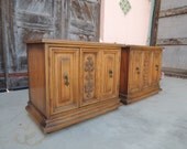 Pair of 70s Mid Century Modern Nightstands in Walnut Finish (Los Angeles)