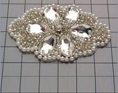 Crystal Bead Headpiece Bridal Hair Comb Wedding Veil Alternative