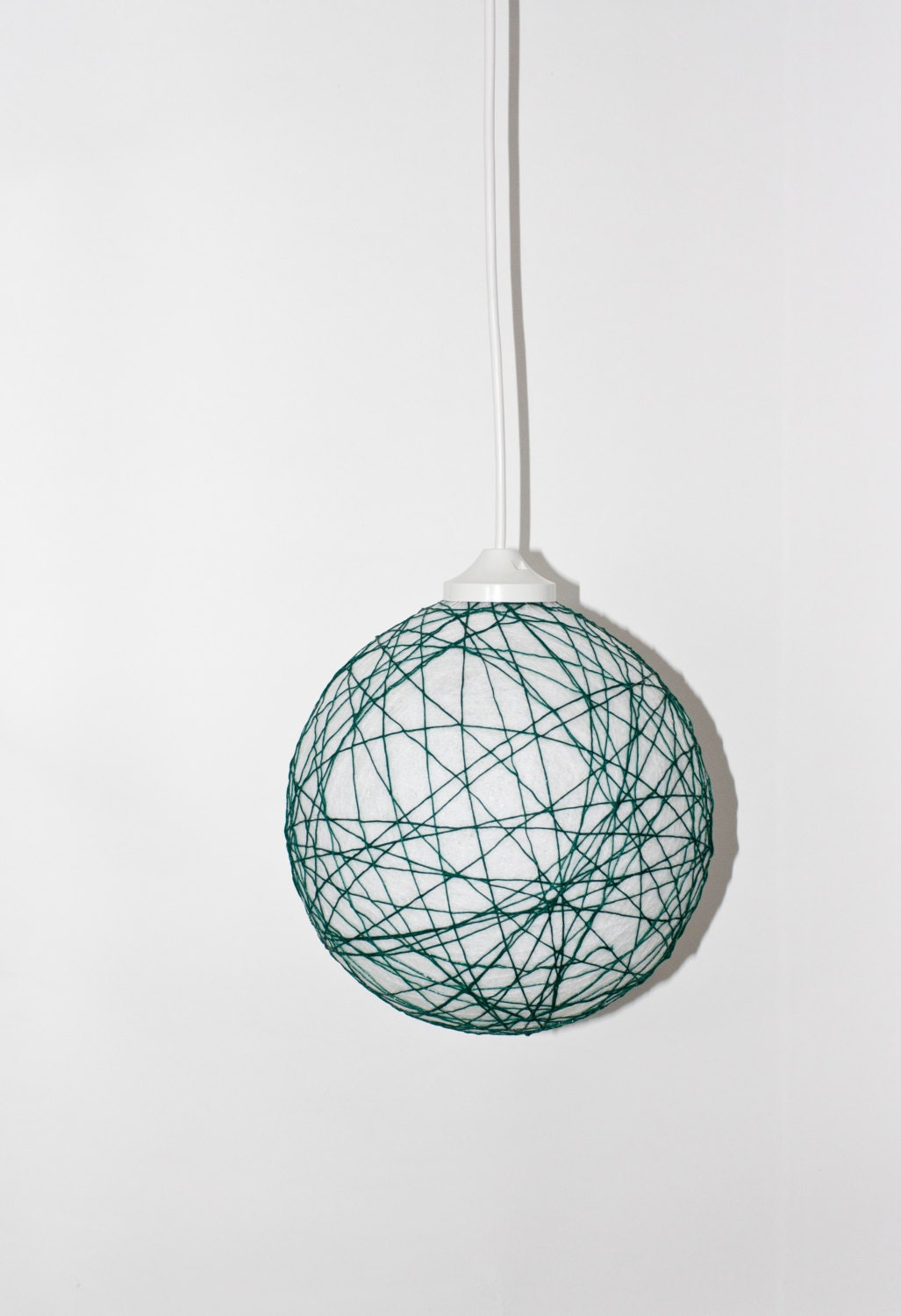 Handmade lamp, lighting, pendant light, hanging lamp, lamp shade, lamp Contemporary design Emerald lines