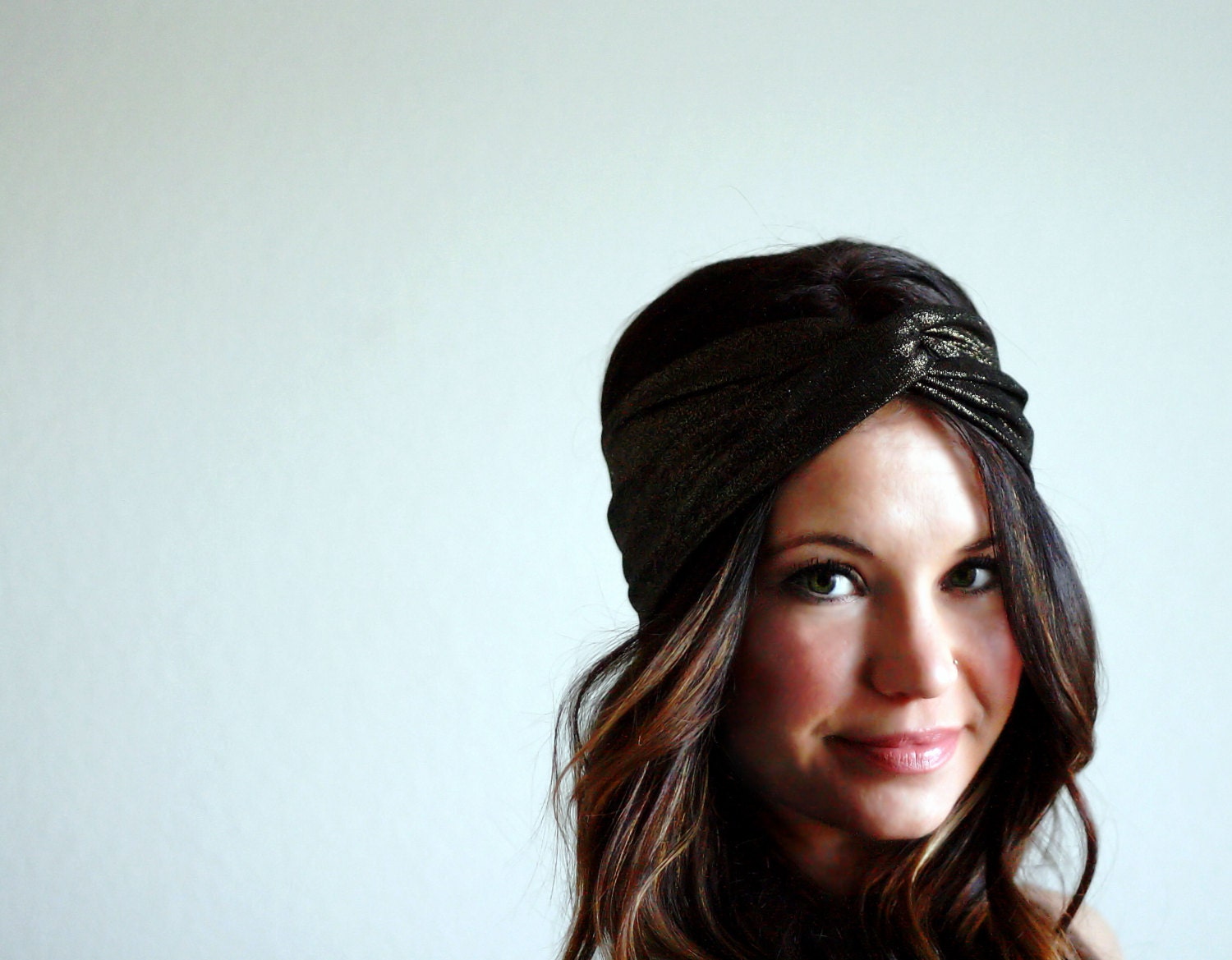 New Years Glitz - Twisted or Knotted Turban Style Headband