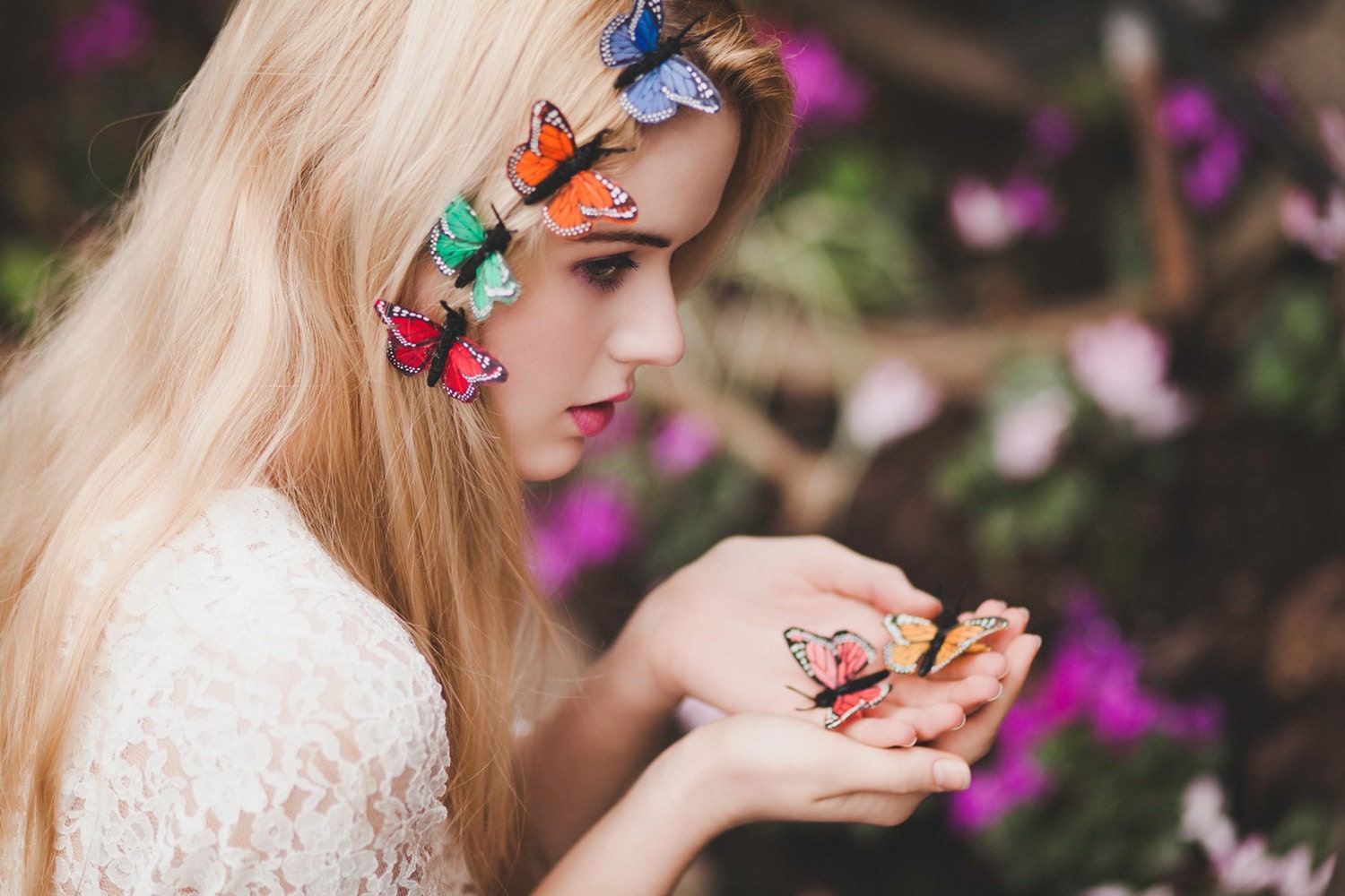 Monarch Butterfly Hair Clips- In 6 Colours
