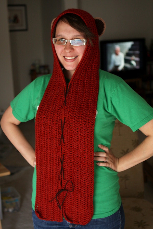 Star Wars Ewok Scoodie - Hooded Scarf Made to Order