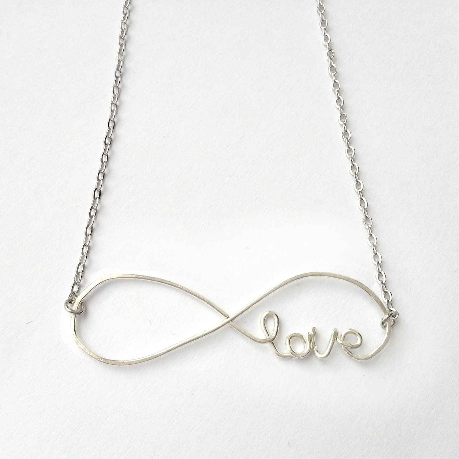 Infinity Love Necklace - Infinite Love Necklace, Cursive Love Necklace, Infinity Jewelry  - 'Forever' - FioreJewellery