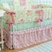Pink Sweet Birdie Ruffle bedding
