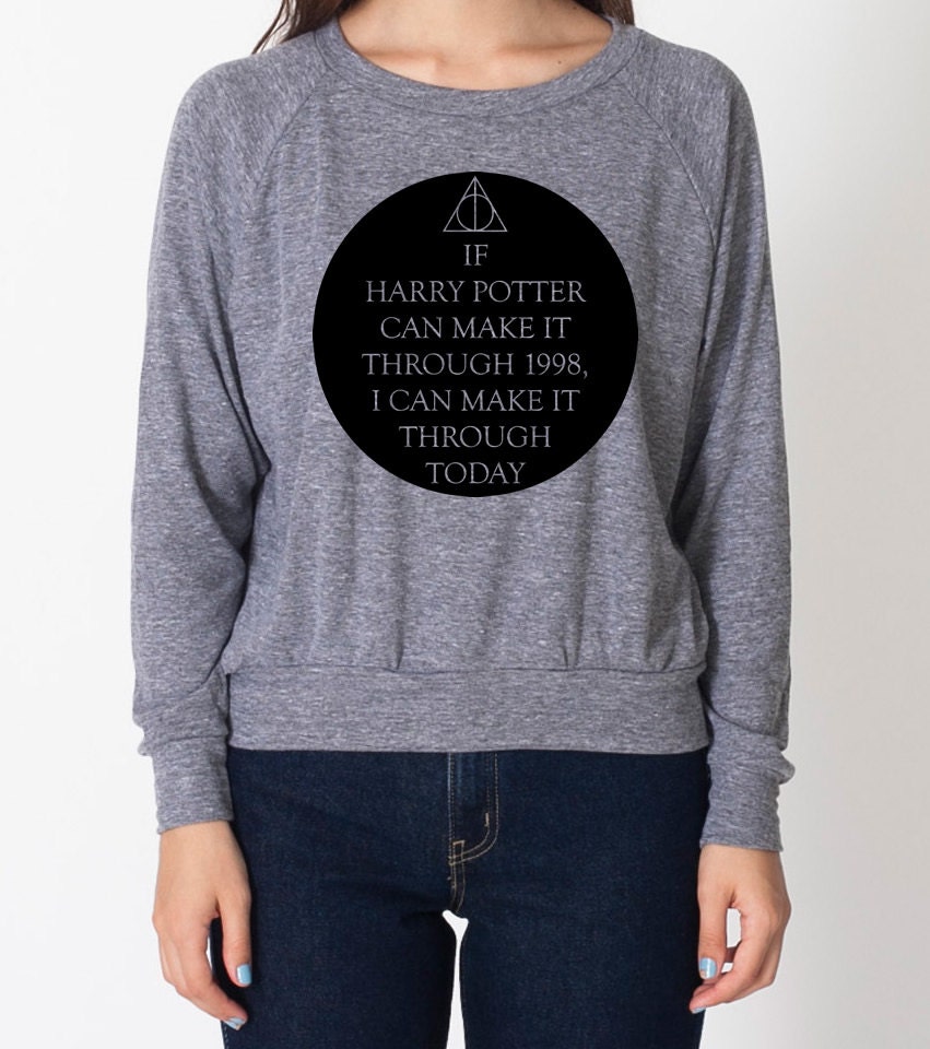 Boy Who Lived Lightweight Raglan Pullover - American Apparel Ladies Sizes S, M, L