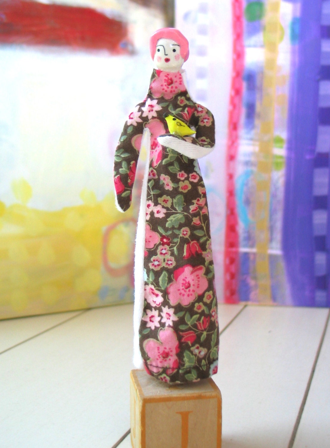 OOAK handmade cloth doll / art doll / statuette