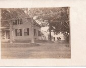 Old House Photo Postcard Antique Car Vintage Photo