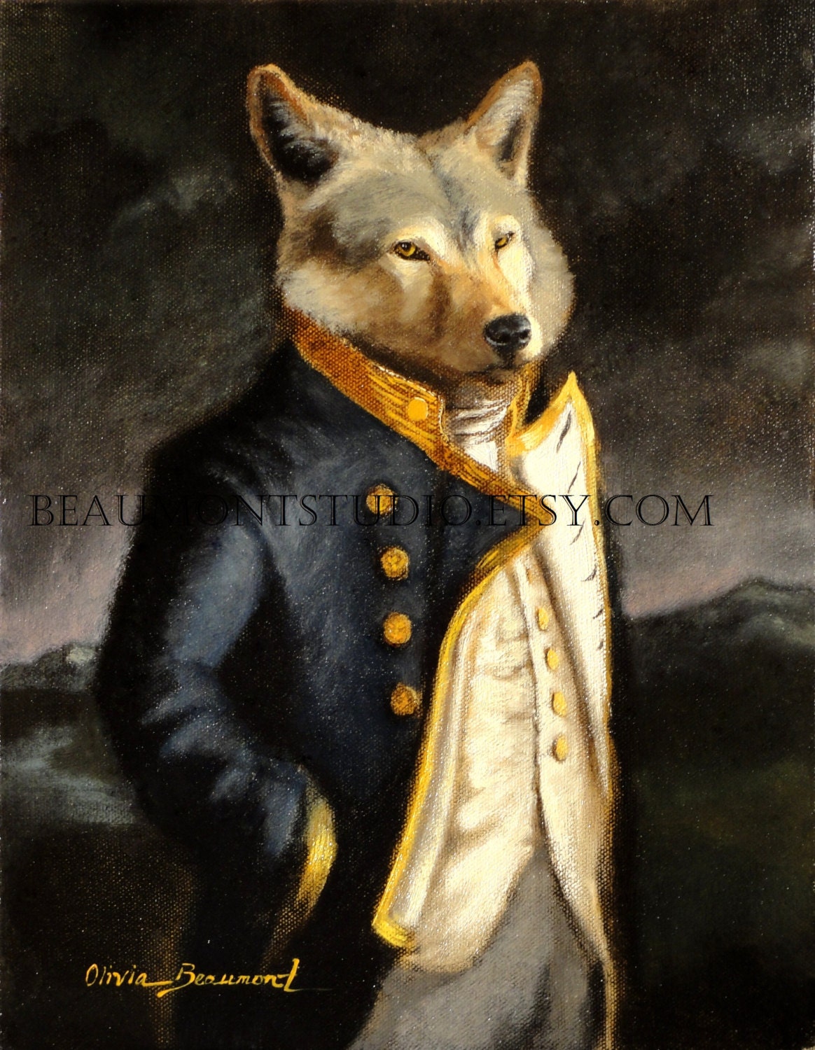 A Gentleman of Merit - Original Oil Painting by Olivia Beaumont