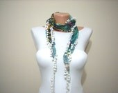 Green,Pink,Blue ,White,Turquoise,Aqua Blue Dotted Pattern Chiffon Scarf for Spring and Summer Fashion
