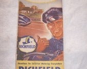 Vintage 1950's Ohio State Map Richfield Gasoline Service Station Retro Graphics - Retro - Graphics - Automobile - Mixed Media - Altered Arts