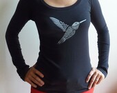 Silver Hummingbird Long Sleeve Organic