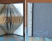 Dolphinately - Man and Dolphin - Folded Book Art