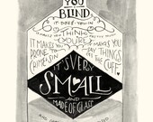Love Is Like A Bottle Of Gin art print